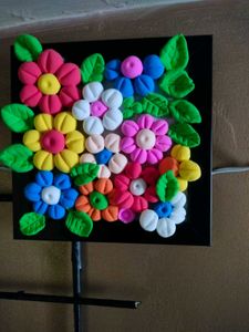 Beautiful Floral Clay Frame