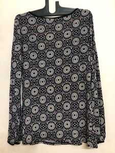 Cache Cach Full Sleeve Printed Top