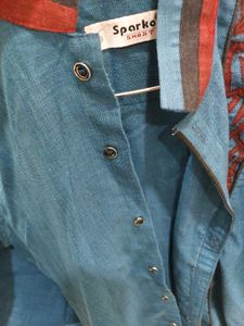 Sparkle Blue Patterned Shirt