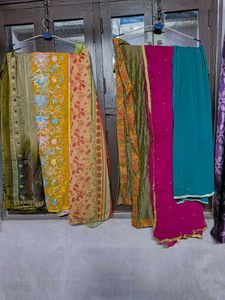 Colorful Set of 6 dupattas