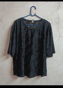 Elegant Black Lace Top