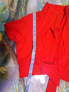 Red Velvet Indo-Western Dress