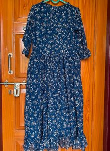 Floral Georgette Midi Dress