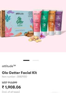 Amway Attitude Glo Better Facial Kit(100% Organic)
