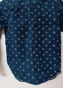 Boys Printed Button-Down Shirt
