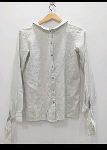 Light Grey Button-Down Shirt