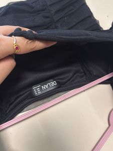 Chic Black corset Crop Top