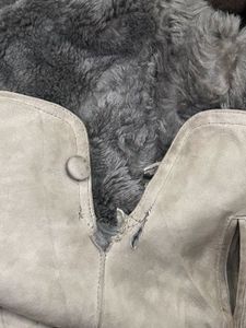 Fur Collar Grey Coat
