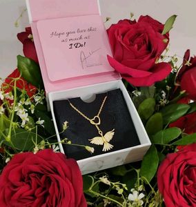 GIVA 925 Golden Phoenix Necklace