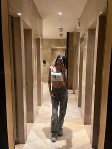 charcol wide leg jeans