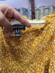 Yellow Floral Tube Top