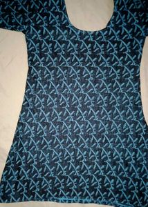 Blue Printed Kurta