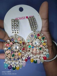 Colorful Beaded Dangle Earrings