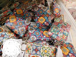 Floral Printed Mirror