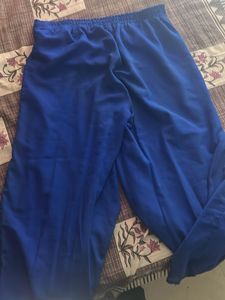 Women Blue Georgette plazzo