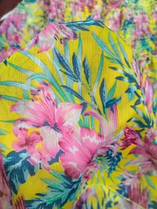 Floral Print Smocked Top