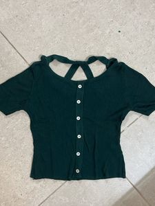 ONLY ribbed Crop Top 💚