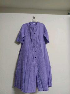 lavander A-line kurta set for women