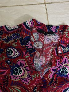 Comfy Paisley Printed Jumpsuit With Belt