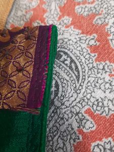 Green Saree With Complete Work