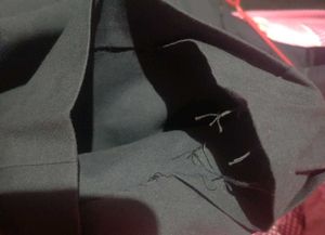 Wide Leg Bellbottom Dark Grey Trousers