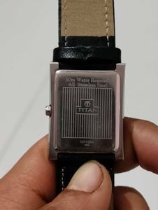 Titan leather Strap Watch