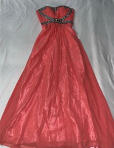 Peach Embellished Gown