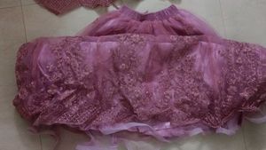 Beautiful Net Lehenga With Long Top
