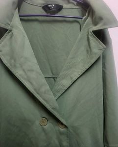Green Casual Coat