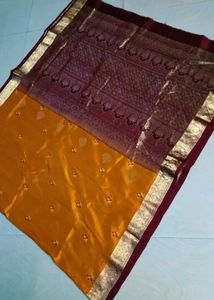 Beautiful Multi Colour Pure Kanchi Pattu Saree