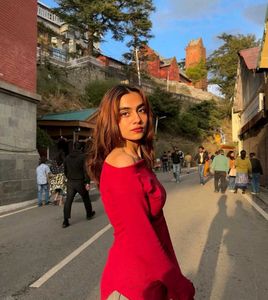 Red Assymetrical Top