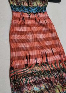 Snakeskin Print Maxi Dress