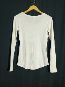H&amp;M White Western Top(women&#39;s)