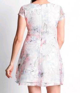 Pastel Floral A-Line Dress – Gently Used, Excellen