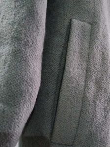 A line mauve overcoat