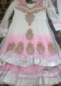Elegant Embroidered Anarkali Suit