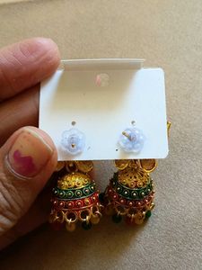 Butterfly Jhumka Earrings