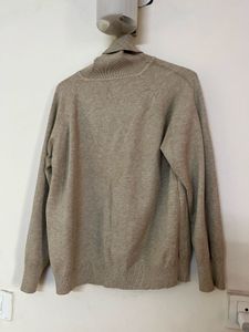 Beige Turtleneck Sweater