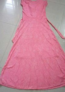 Elegant Pink Maxi Dress