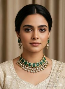 Emerald Green Necklace Set