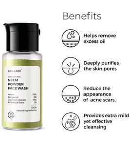 Bioderma Cleanser &amp; Brillare Neem Face Wash(Combo)