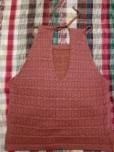 Knitted Halter Top