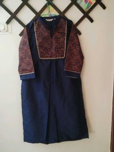 Jaipuri Kurti Set Silk Xxl