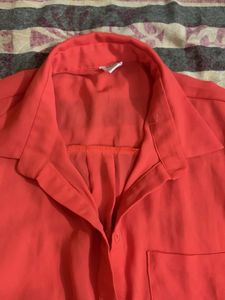 Bright Coral/orange Shirt