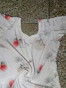 White And Gray Multi Colour Suit
