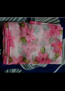 Lightweight Chiffon Saree With Tag And Blouse