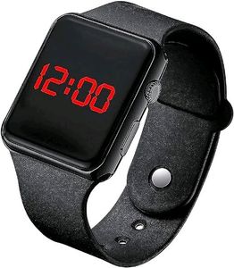LED Square Boy&#39;s and Girl&#39;s Digital Watch