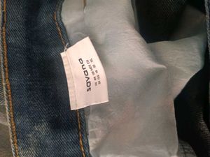 Long Denim Skirt with Slit