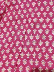 Printed Pink Short Kurti