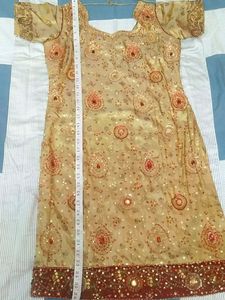 Golden and Mehroon Suit